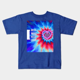 tie dyeing Love Kids T-Shirt